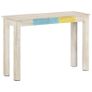 Console Table White 115x35x77 cm Rough Mango Wood Image 9