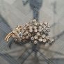 Lovely Vintage clear Rhinestone Brooch Image 2