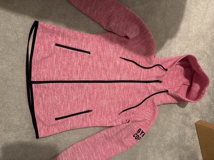 Gym and Coffee hoodie size S.