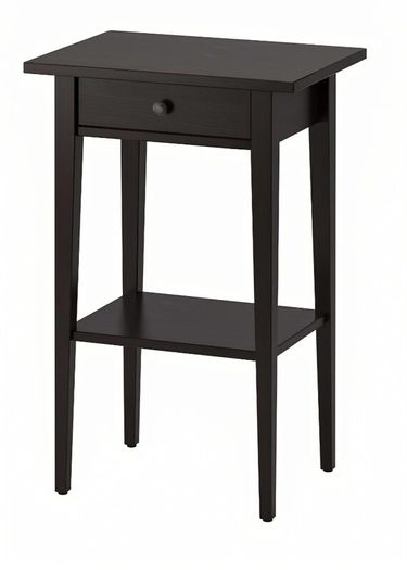 2 x Hemnes Bedside tables / lockers black