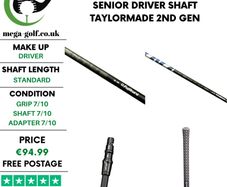 Fujikura Ventus Blue 5-A Senior Driver Shaft / Taylormade 2nd Gen