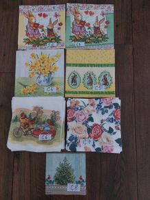 Decoupage napkins