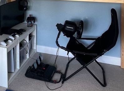 Thrustmaster T248 racing wheel, pedal box and Playseat Challenge