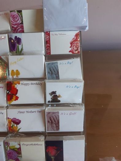 cards stand, message cards and card holders