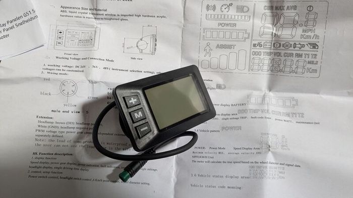 E-bike LCD display