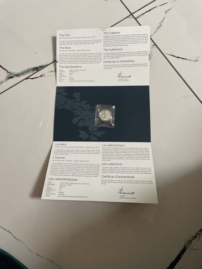 20 Dollars fine silver coin