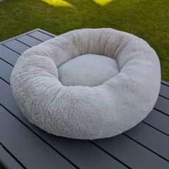 Medium size Cozy Cat or Dog Bed Beige