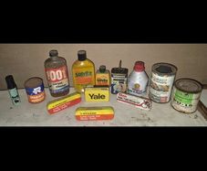 vintage tins and can collection