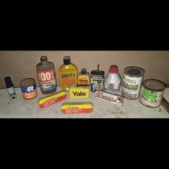 vintage tins and can collection