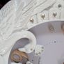 Beautiful Big, Oval Peacock Clock, pwo Image 3