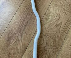 White Bicyle handlebar