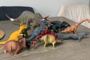 Mixed Dinosaur Toy Bundle 11 Figures (Including Large Triceratops)