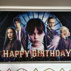 Birthday WEDNESDAY backdrop