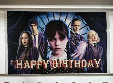 Birthday WEDNESDAY backdrop