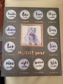 My first year Baby photo frame