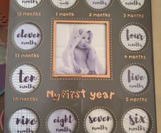 My first year Baby photo frame