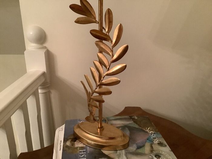Pair of L.A. Gold Leaf Lamps