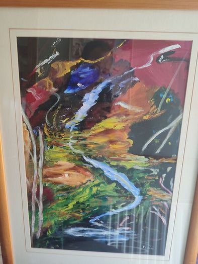 Lovely Original Art Deco Framed By K.dunne