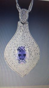 18kt White Gold Filled Pendant