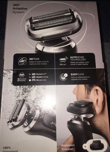 braun new series 7 smart sonic shaver with precision trimmer and smart dock station clean charge Wet and Dry Electric Shaver