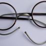 Vintage Antique Round Eye Glasses in original case Image 7