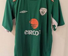 Authentic 2004 Republic of Ireland shirt jersey Eircom Umbro med mens