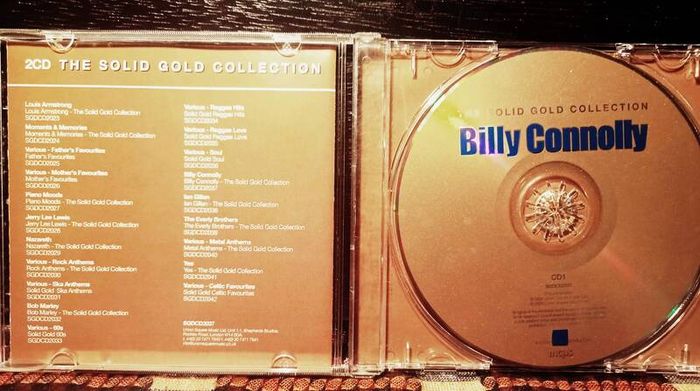 2005. Billy Connolly. The Solid Gold Collection CD 1.