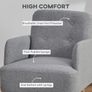 Upholstered Armchair, Grey Image 5