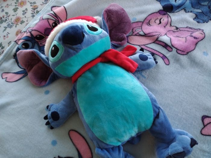Extra Large Disney Stitch Fleece Blanket and Hot Water Bottle Set