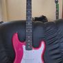 Red strat guitar Image 2