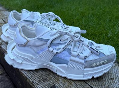 Dolce & Gabbana DG-5862 Space Sneakers-White/Grey-EU 44-Immaculate Worn Once