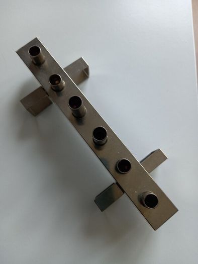 Modernist Candelabra and Candles By Gies
