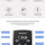 IPX7 1100W Sous Vide Cooker Immersion Circulator Accurate Cooking With LED Digital Display With 5 Vacuum Sealing Bags Image 7