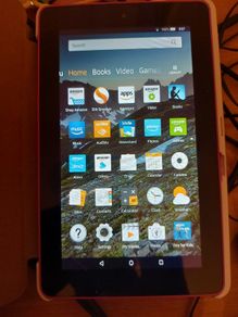 Amazon Fire 5th Generation, 16GB, With cover, in excellent cosmetic condition, Battery is Bad, needs to be plugged all the time
