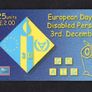 2000 Gibraltar 25 unit Disabled Persons Day (Siemens - S5 (Module 33)) Phonecard Image 4