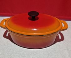 Le Creuset 29cm Oval Casserole  Volcanic Orange