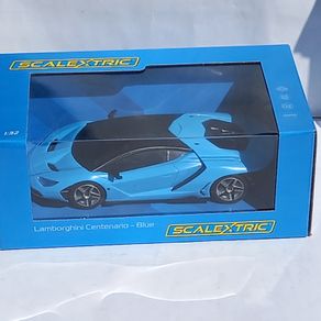Scalextric Lamborghini Centenario Slot Car. (Blue) - street supercar  C4321