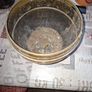 Beautiful Old Brass Planter Pot Featuring an Embossed Floral Design, Postage Available, Image 2
