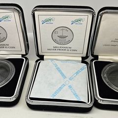 Ireland Silver Proof 2000 1 Pound Millennium HOLDERS ONLY NO COINS