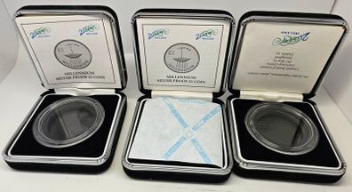 Ireland Silver Proof 2000 1 Pound Millennium HOLDERS ONLY NO COINS