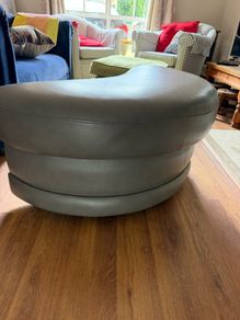 Natuzzi Leather Ottoman