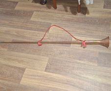 Large Vintage Copper and Brass Horn or Straight Hunting Horn, Postage available or Collection