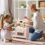 Wooden Play Kitchen for Kids Ages 3-6 Image 8
