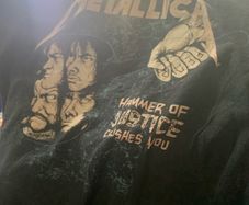 Metallica And Justice For All T shirt, official licensed reprint on Gildan Heavy Cotton