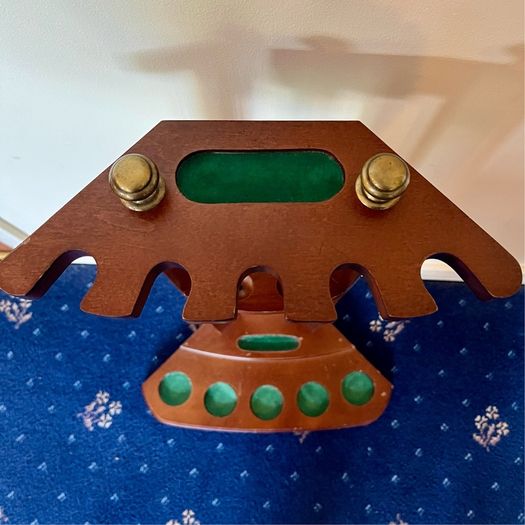 Antique Wooden Standing Pool Cue Snooker Rack