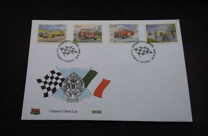 Ireland Stamps : Irish Motorsport , First Day Cover - 2001