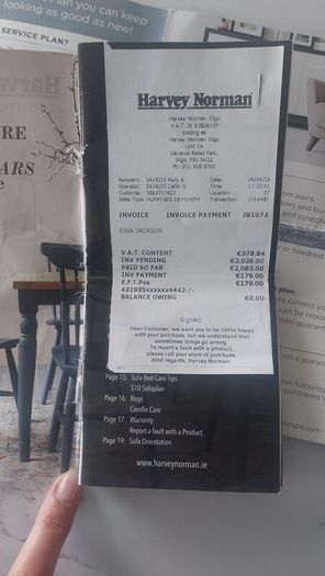 Beautiful sofa ,4 years remaining insurance / damage protection, one year old