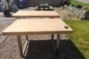 Solid work table 59 inch by 42 and 2nd table 79 inch by 42