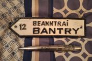 Small cast iron Bantry Road sign
