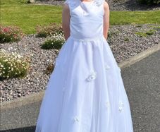 Lindzi jay white first holy communion dress